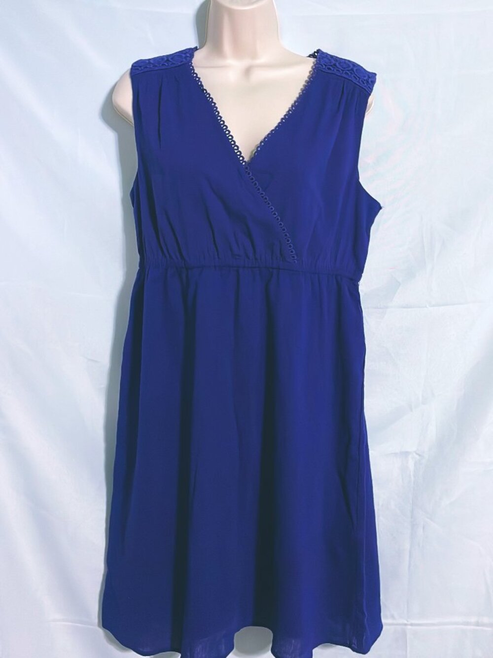 Merona Blue Sleeveless Dress Size M